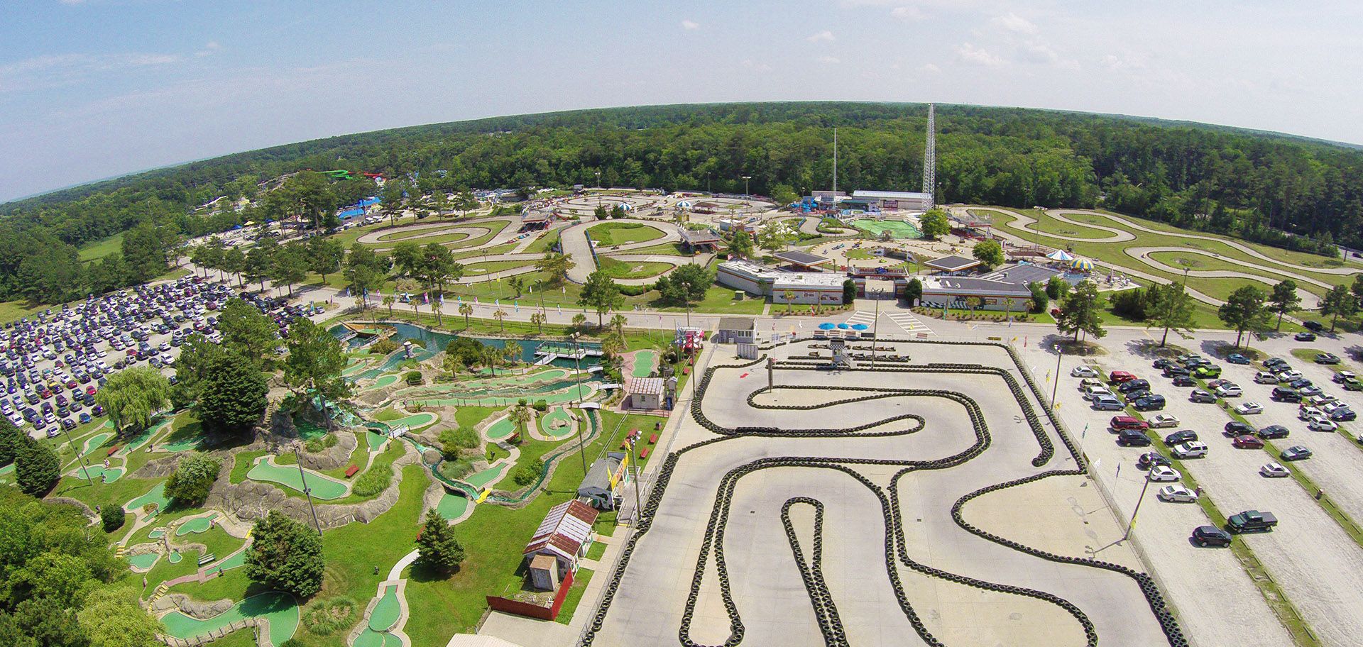 Motor World Virginia Beach aerial location shot